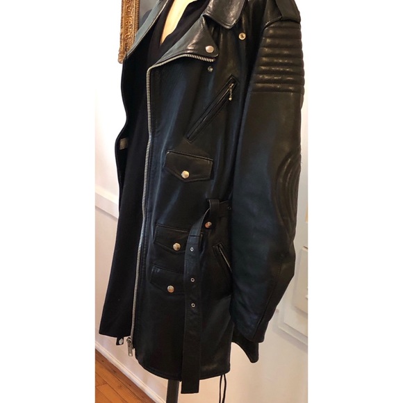 Comme des Garcon/Comme Des fous Vintage Leather Motorcycle Coat. - Picture 4 of 7